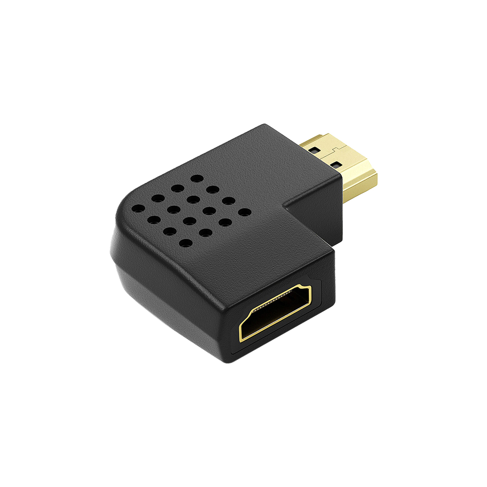 Переходник HDMI - HDMI угловой 90° плоский для телевизора, PS4, PS5, XBoX